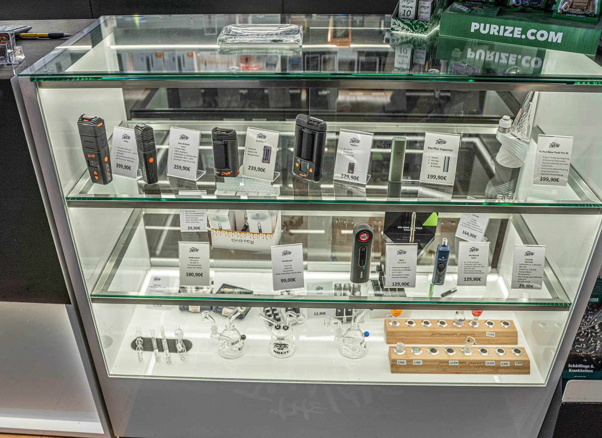 Vaporizer, Purize & Glas — The Jungle Headshop