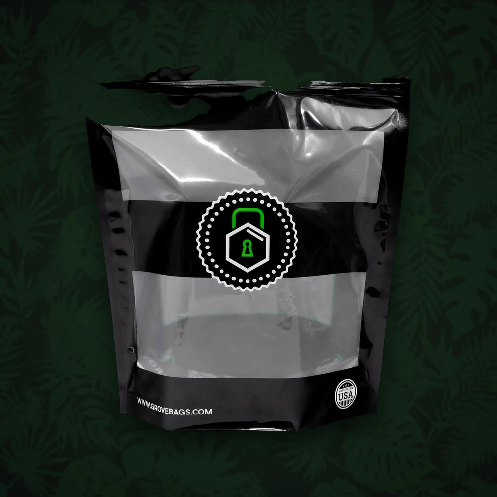 Grove Bags - Tütchen - TerpLoc - 24x33,3cm - für 100g - mit Fenster - 50µ — Ansicht 3