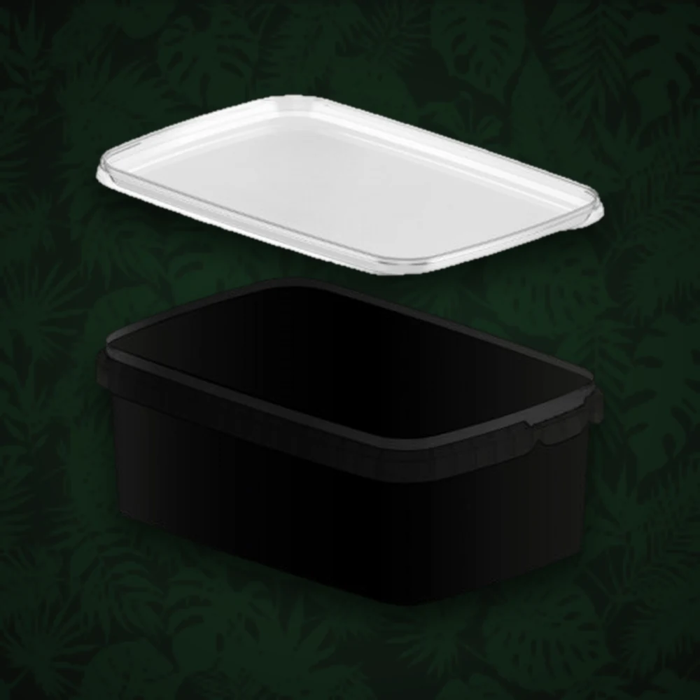 Aufbewahrung, Boxen & Taschen Kunststoffdose mit Pop Up Deckel - 70ml D:42mm H:70mm - Schwarz