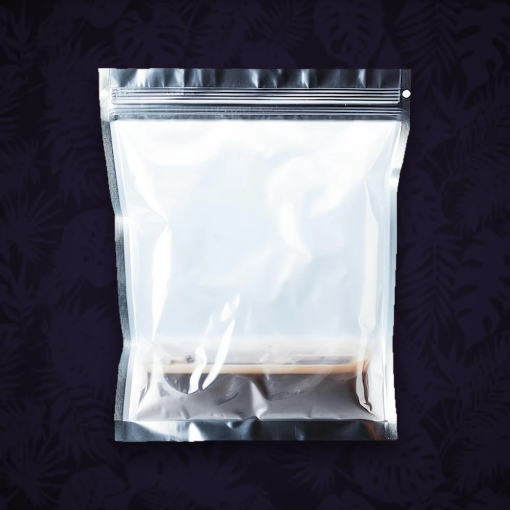 Tütchen - 55x65mm - 90µ - Ziplock Schwarz - Transparent — Ansicht 2