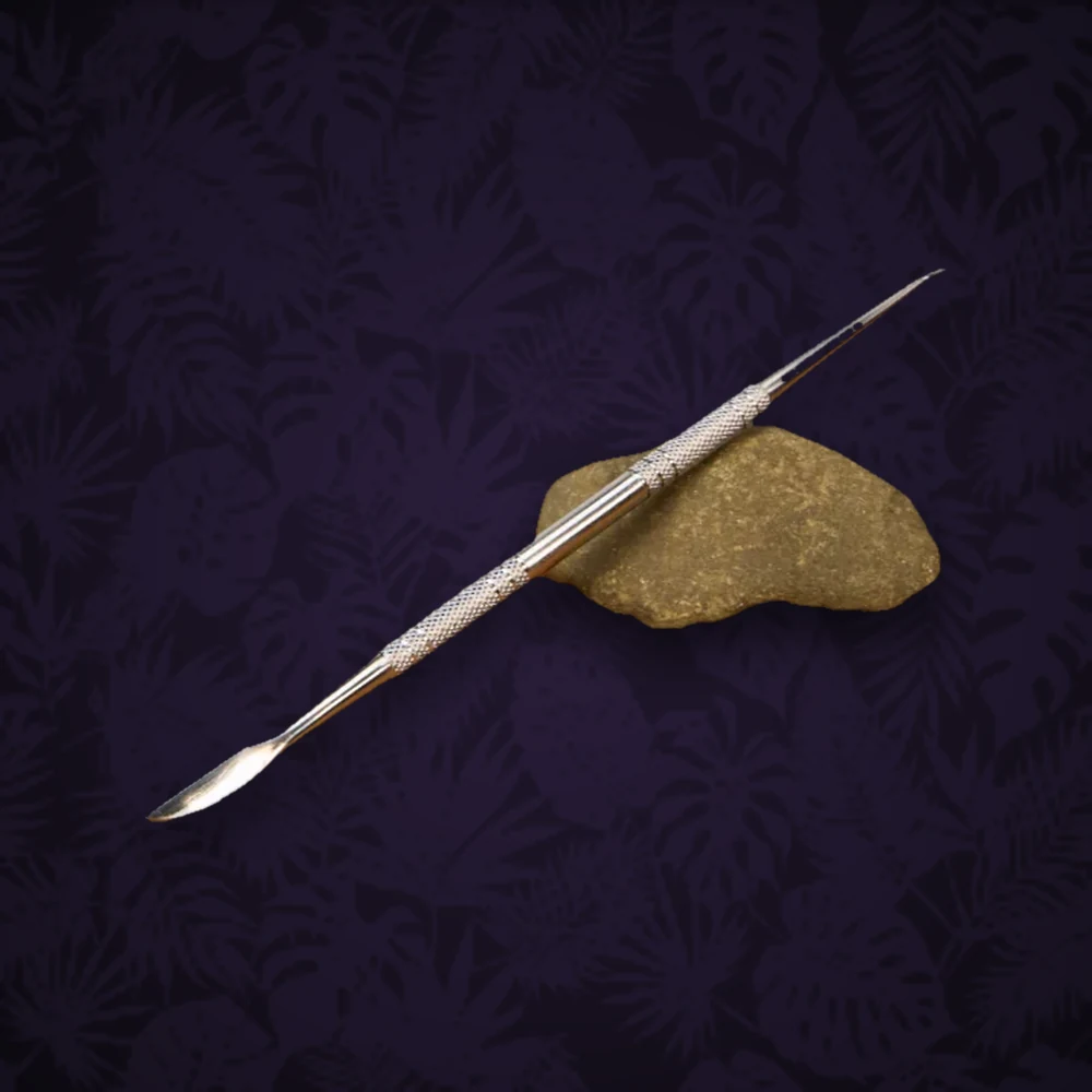 Oil Black Leaf Edelstahl-Werkzeug Haken & Spatel L:17cm — Ansicht 2