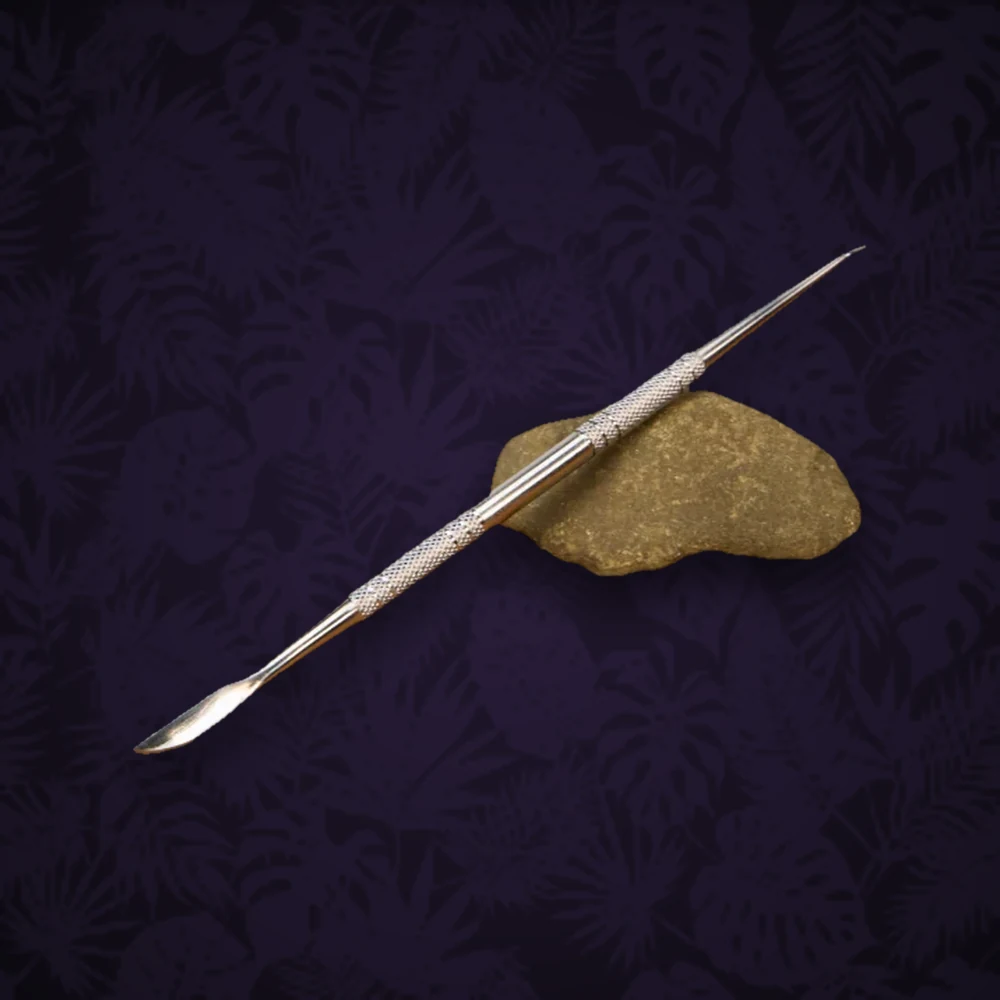 Oil Black Leaf Edelstahl-Werkzeug Haken & Spatel L:17cm — Ansicht 3