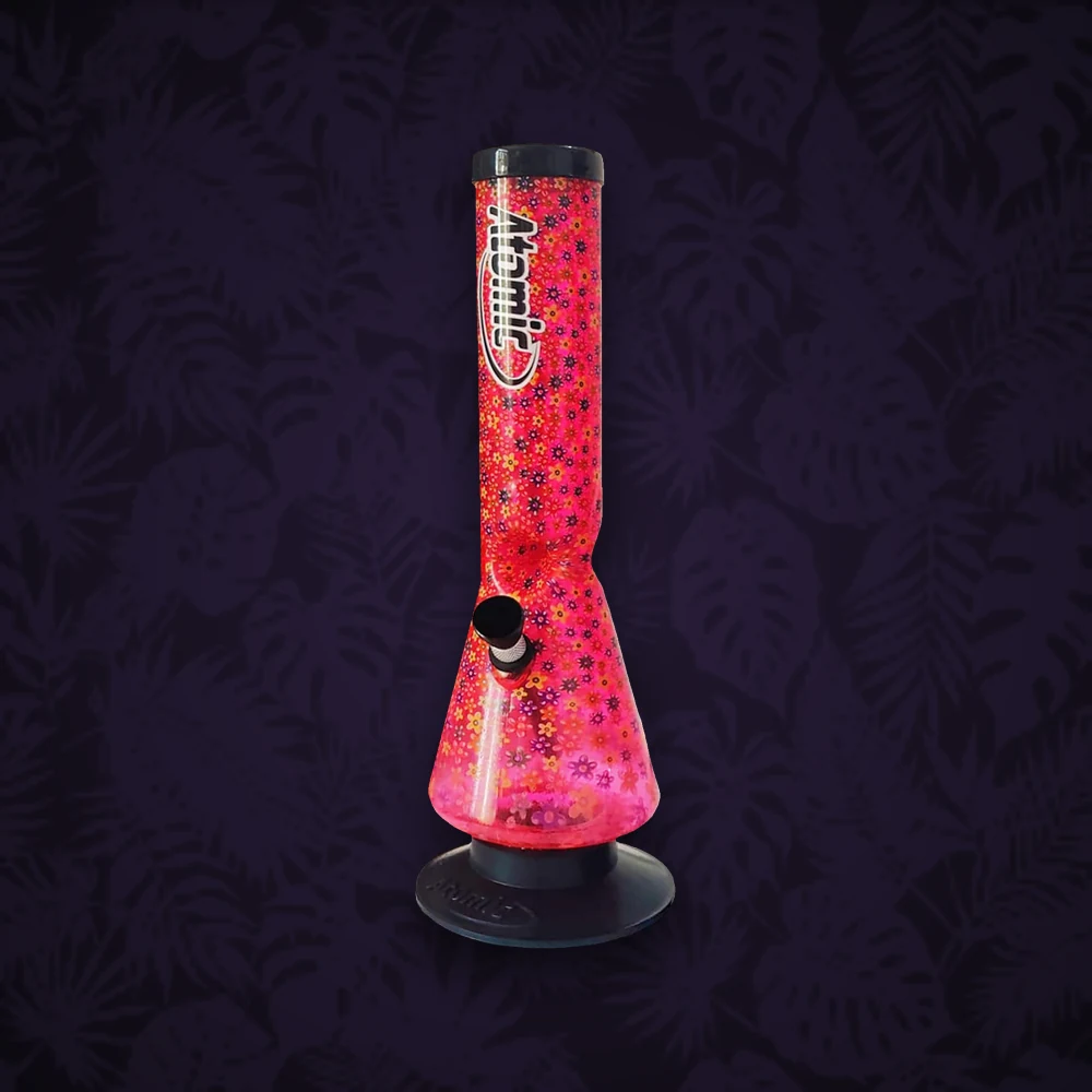 Bongs Atomic - Acrylbong - Double Bubble Ice - H:40cm D:50mm - versch. Farben