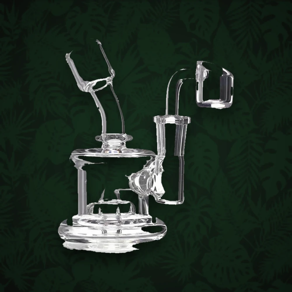 Micro Glasbong Bowl+Knick H:18cm D:36mm 14.5er — Ansicht 3