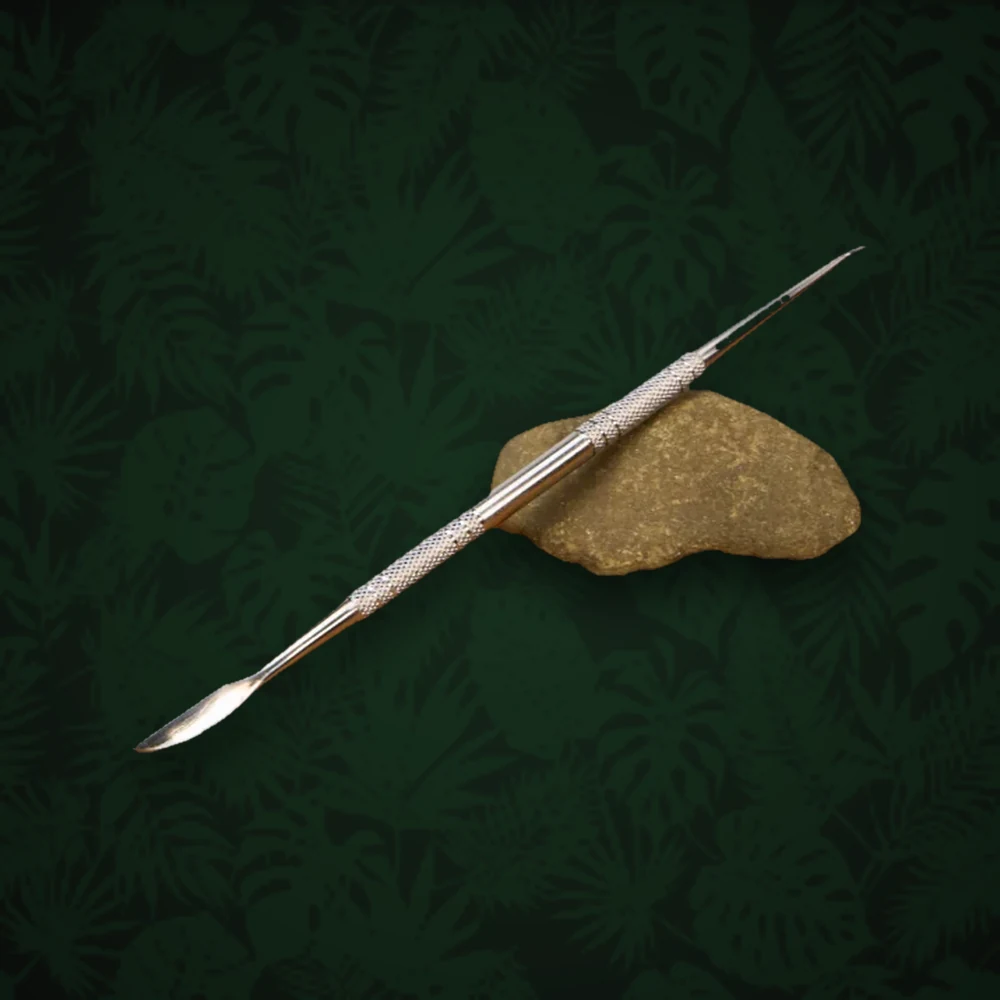 Oil Black Leaf Edelstahl-Werkzeug Spitze & Spatel L:18cm — Ansicht 2