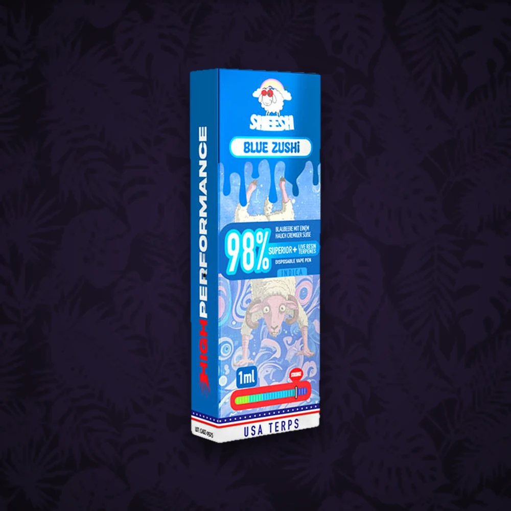 Sheesh - 98% Superior Blend - Vape/Einweg 1ml - Blue Zushi — Ansicht 2