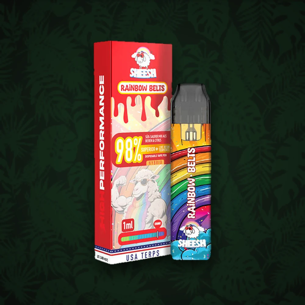 Sheesh - 98% Superior Blend - Vape/Einweg 1ml - Rainbow Belts — Ansicht 2