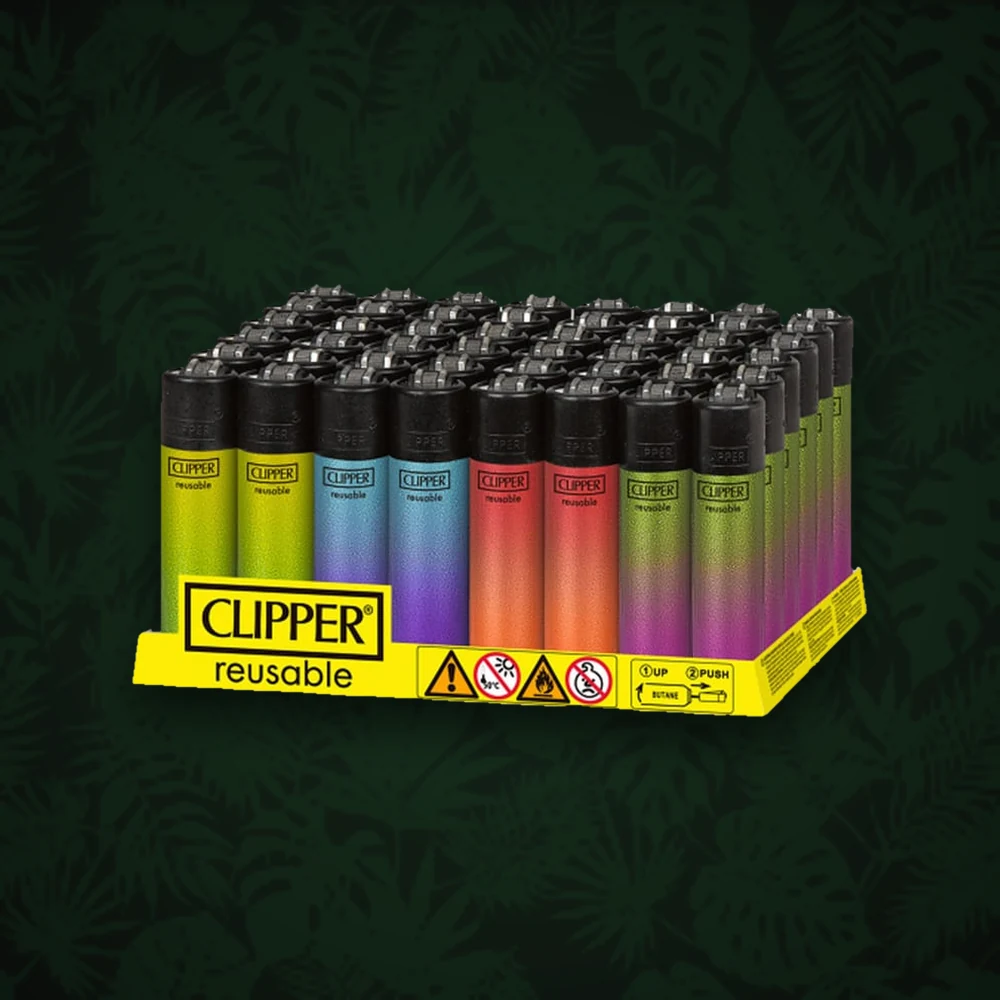 CLIPPER Clipper Feuerzeug - Jet Flamme Crystal Gradiert #2