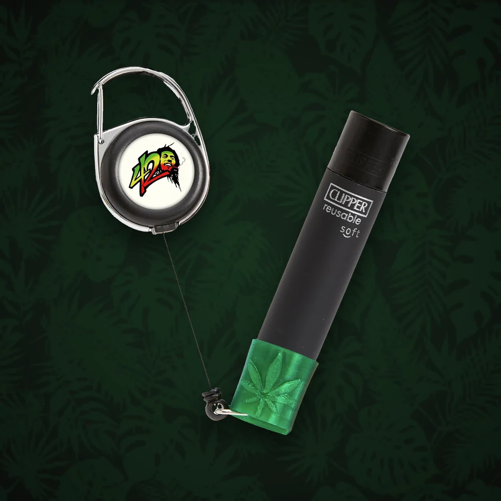 Original Lighter Leash - transparent versch. Farben - Für Clipper (mit Karabiner) — Ansicht 3