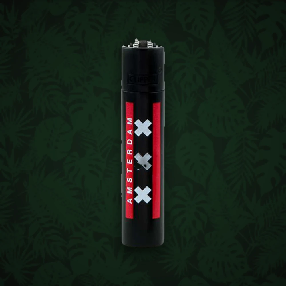 BLACK LEAF Lighter Leash - für Clipper - XXX Amsterdam - mit Karabiner - Rot, Blau, Schwarz & Weiß