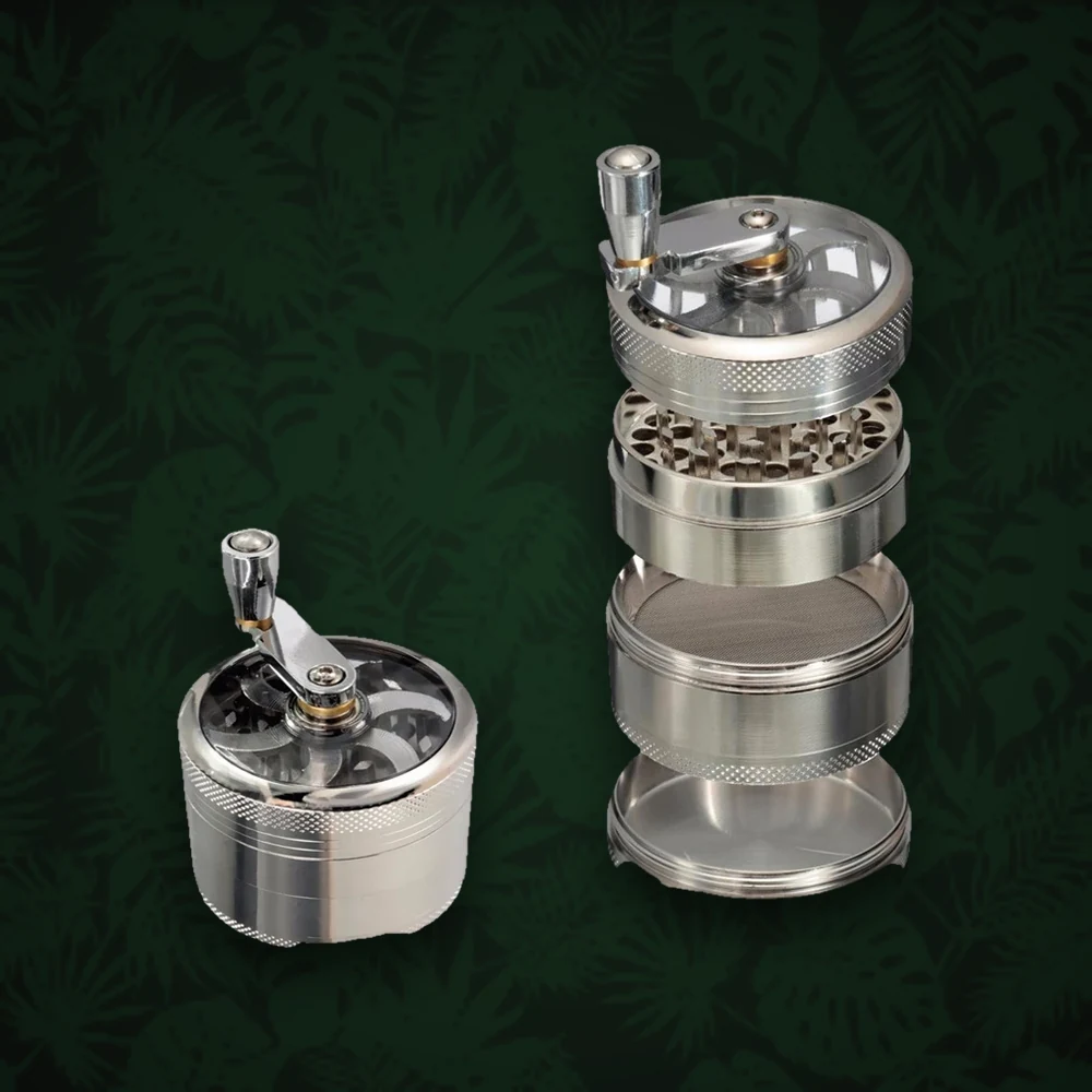 Grinder Acrylgrinder - 3tlg. mit Vorratsfach - D:60mm H:25mm - Klar/Farblos