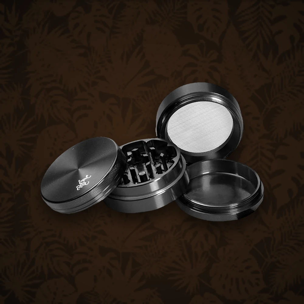 Amsterdam Pollinatorgrinder 4tlg - 420 Legal Motive - D:40mm - versch. Farben — Ansicht 3