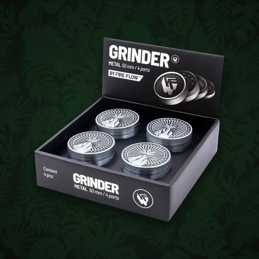 Fire Flow - Kunststoffgrinder 2tlg. D:55mm - Bud Buddies — Ansicht 2