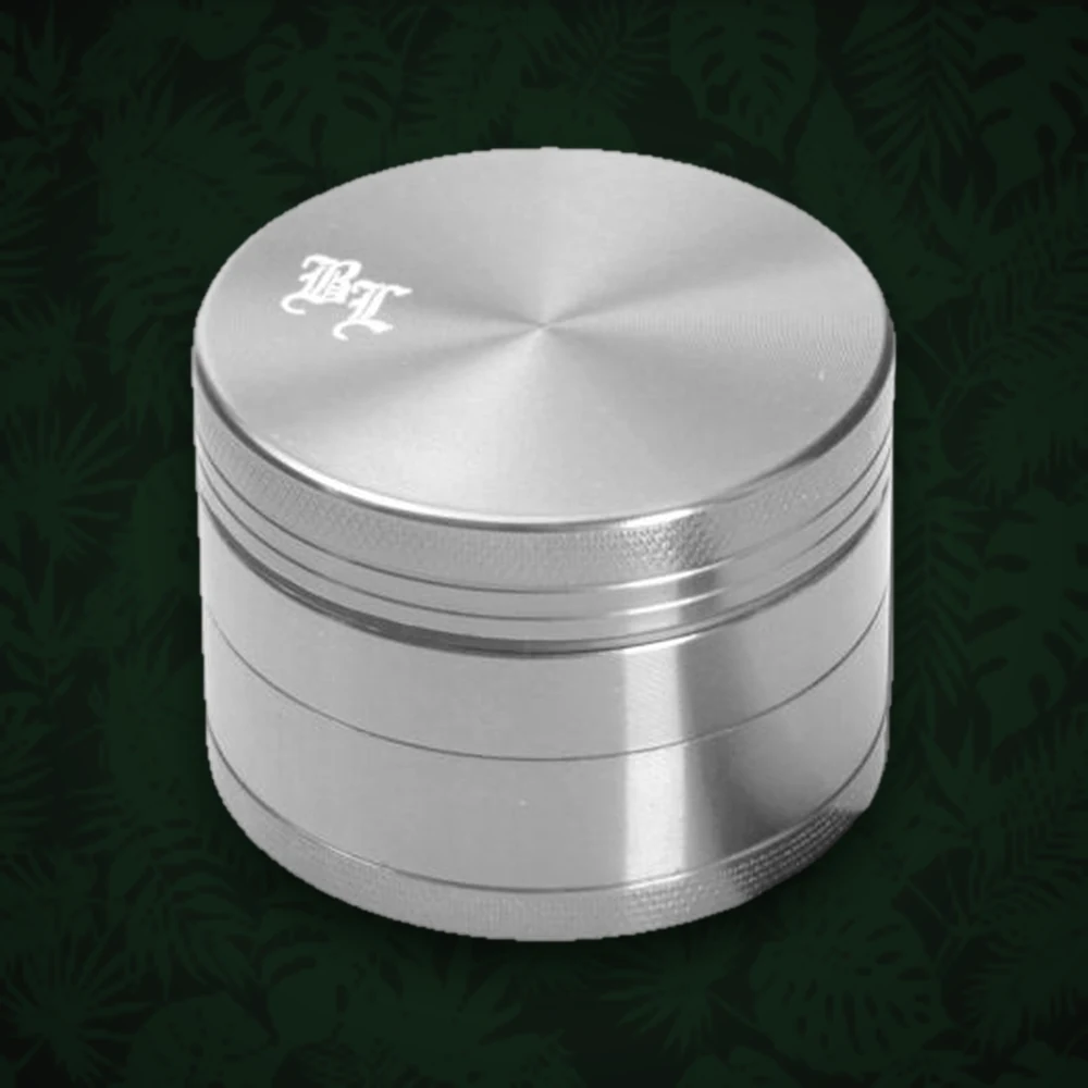 Pollinatorgrinder aus Metall 4tlg.- D:50mm - Silber — Ansicht 3