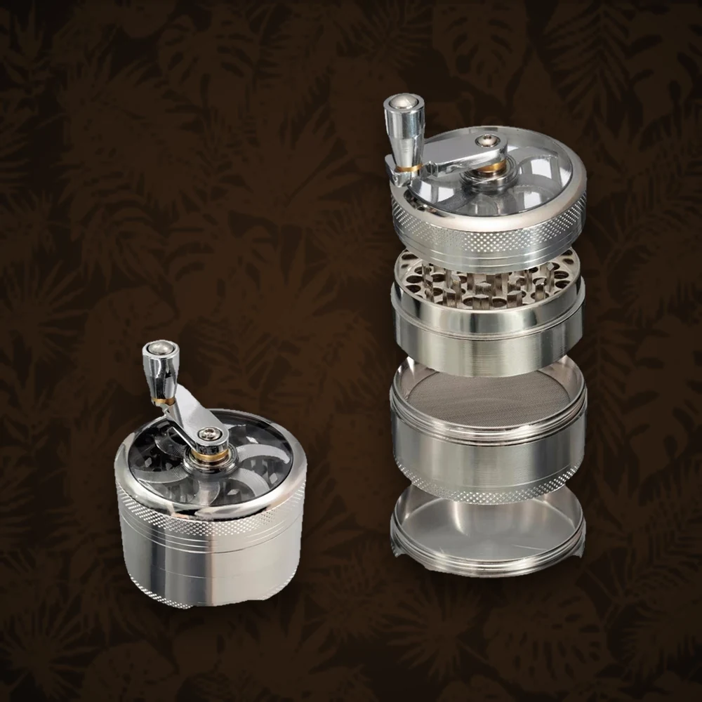 Grinder Acrylgrinder 2tlg. - mit Vorratsfach & Magnet - D:60mm - Lila