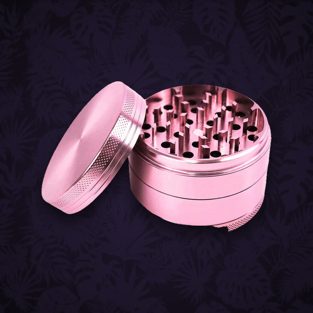 Acrylgrinder 2tlg. - mit Vorratsfach & Magnet - D:60mm - Lila — Ansicht 2