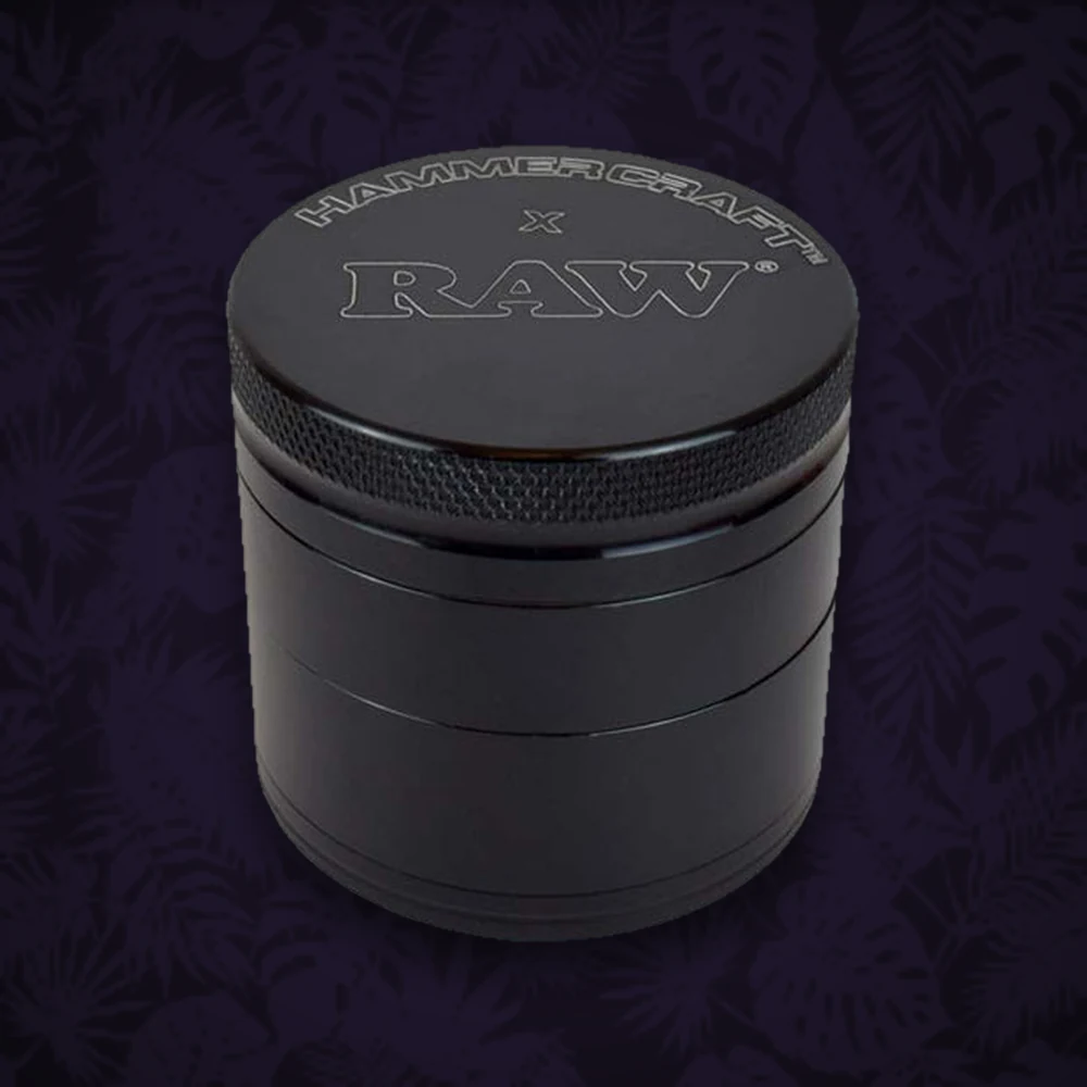 Hammercraft x RAW - Pollinatorgrinder 4tlg. - D:55mm H:47mm - Schwarz — Ansicht 2