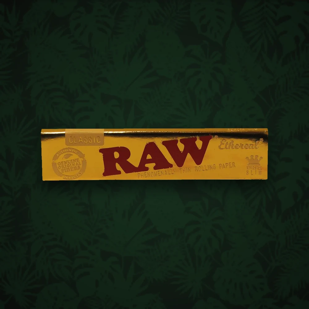 RAW RAW Ethereal (Gold) - unbleached - King Size Slim - 32 Blättchen