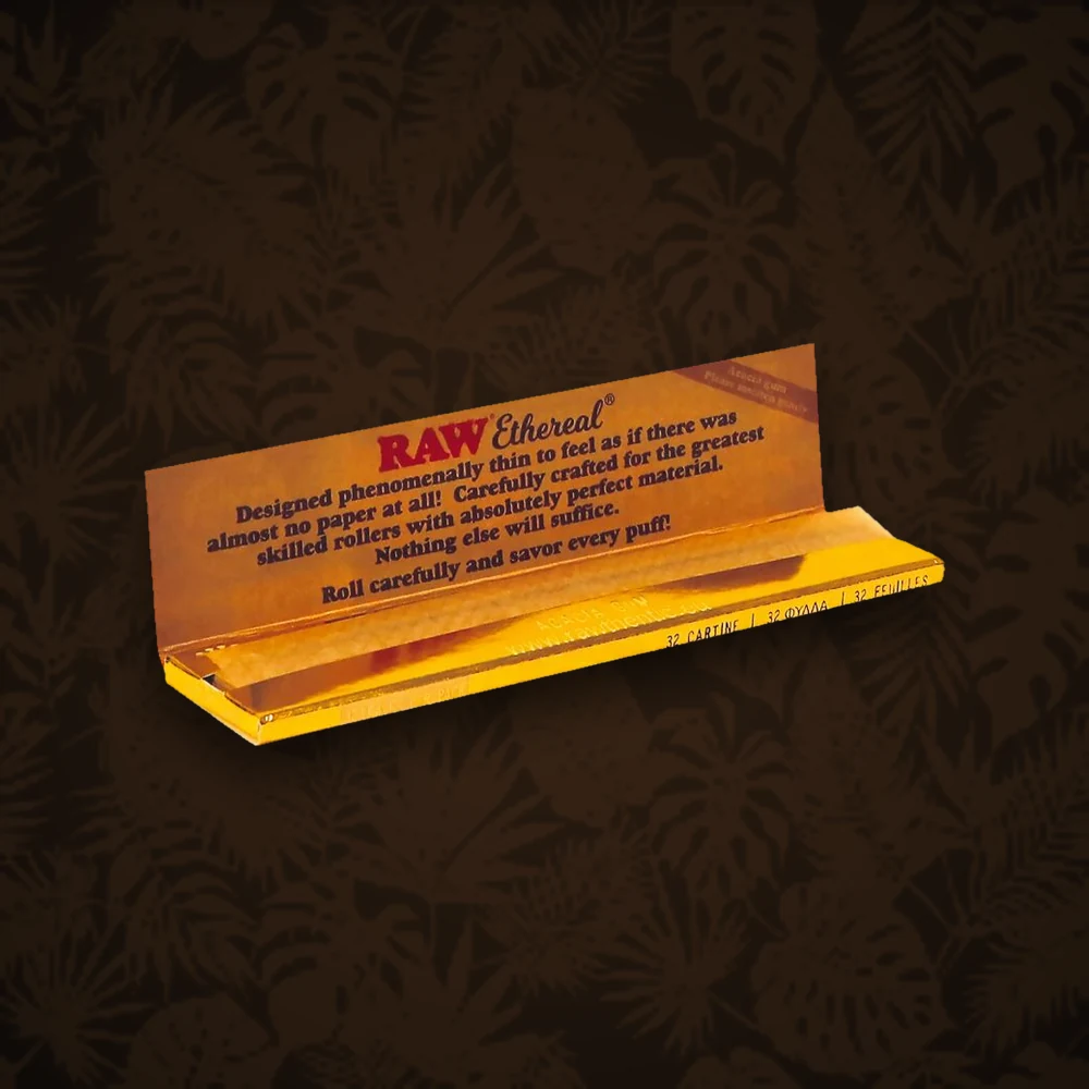 RAW Ethereal (Gold) - unbleached 32 Blättchen — Ansicht 2