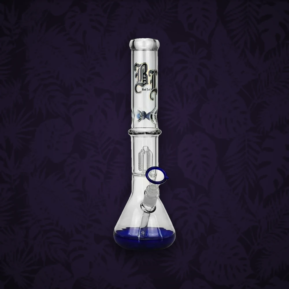 BLACK LEAF Black Leaf Glaskawumm L:20cm D:20mm - Klar/Blau