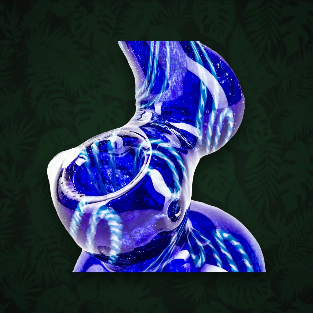 G-Spot Glaspfeife 10cm Blau Nr.25 — Ansicht 2