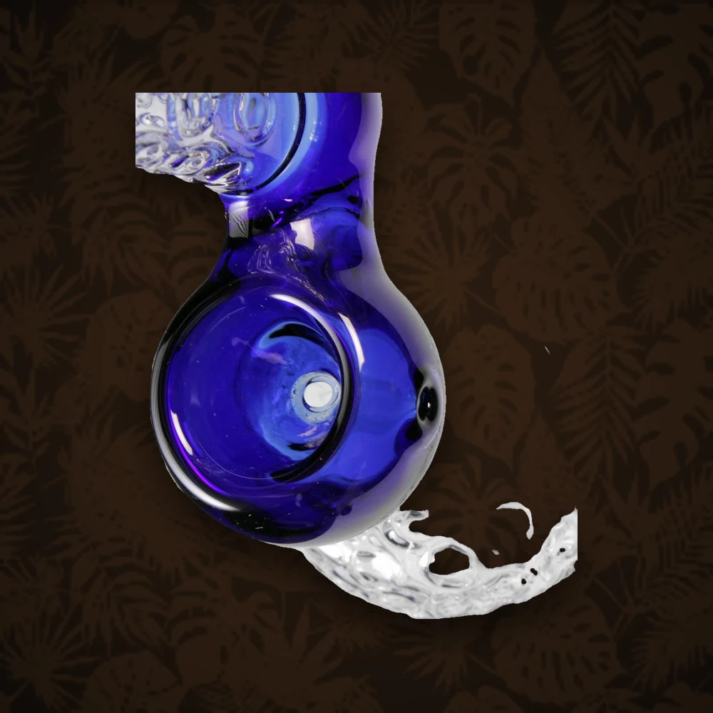 G-Spot Glaspfeife 10cm Blau Nr.25 — Ansicht 3