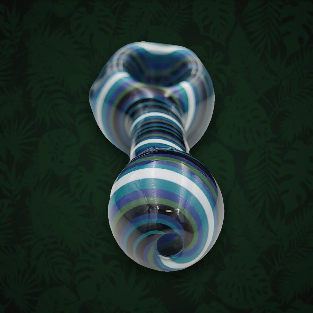 Pfeifen & Kawumms G-Spot Glaspfeife 10cm Blau Nr.25