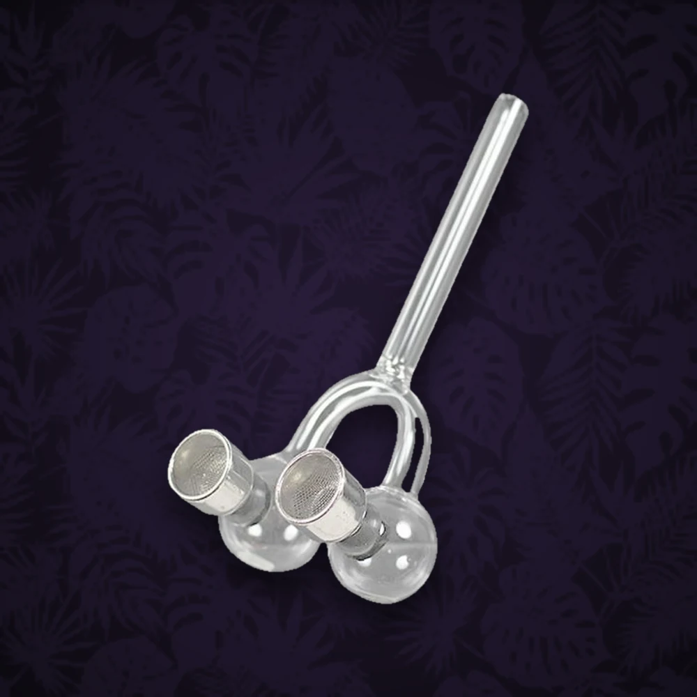 Atomic - Purpfeife Metall - Silver Patterns - L:8cm - versch. Farben — Ansicht 3