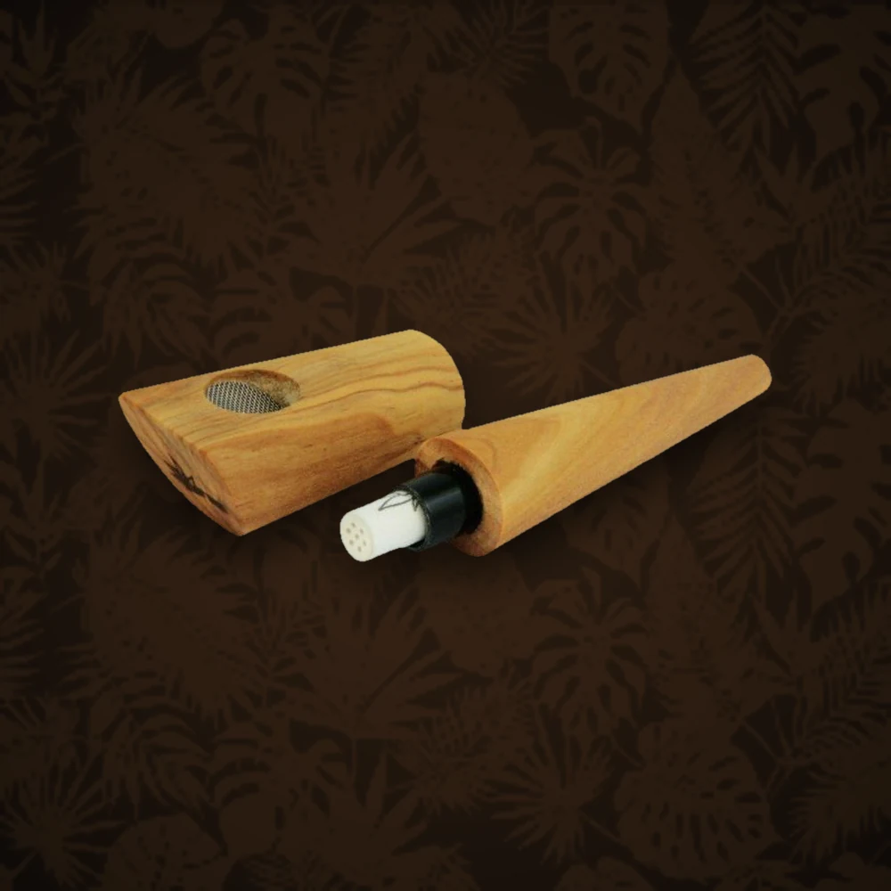 Pfeifen & Kawumms TUNE - Purpfeife aus Bruyére Holz - für 8mm Aktivkohlefilter - L:11cm