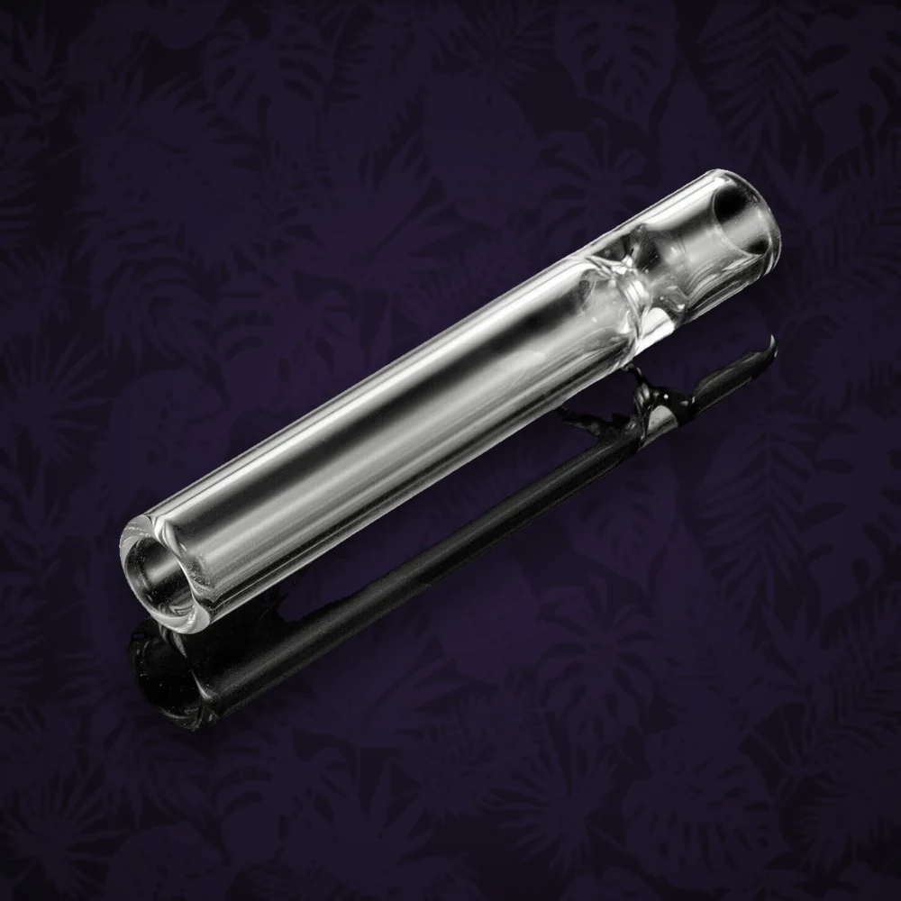One Hitter "Lufka" aus Glas - Einfach - L8cm - Klar/Farblos — Ansicht 2