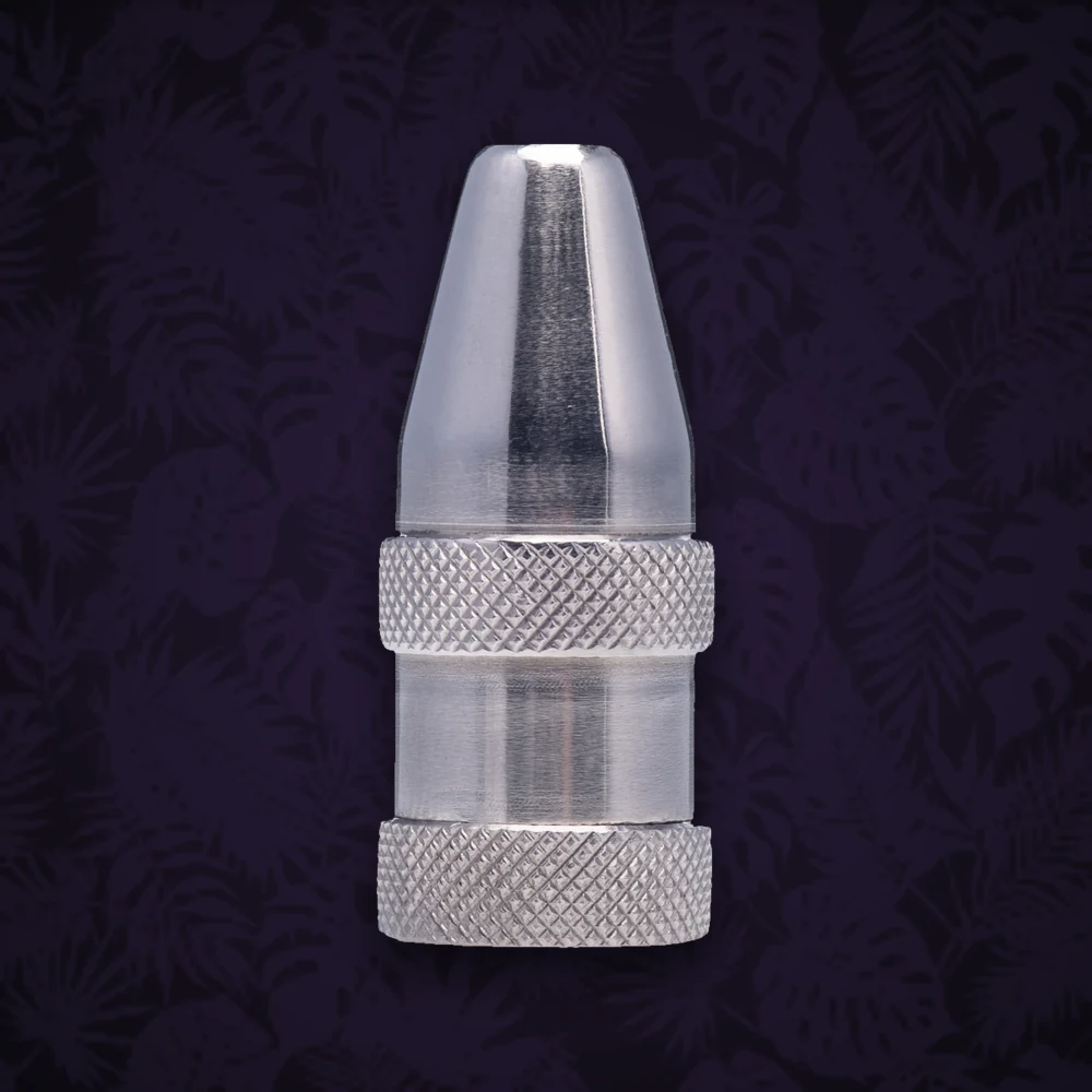 Dosierer aus Stahl - Patronenform - H:4,5cm - Pink — Ansicht 2