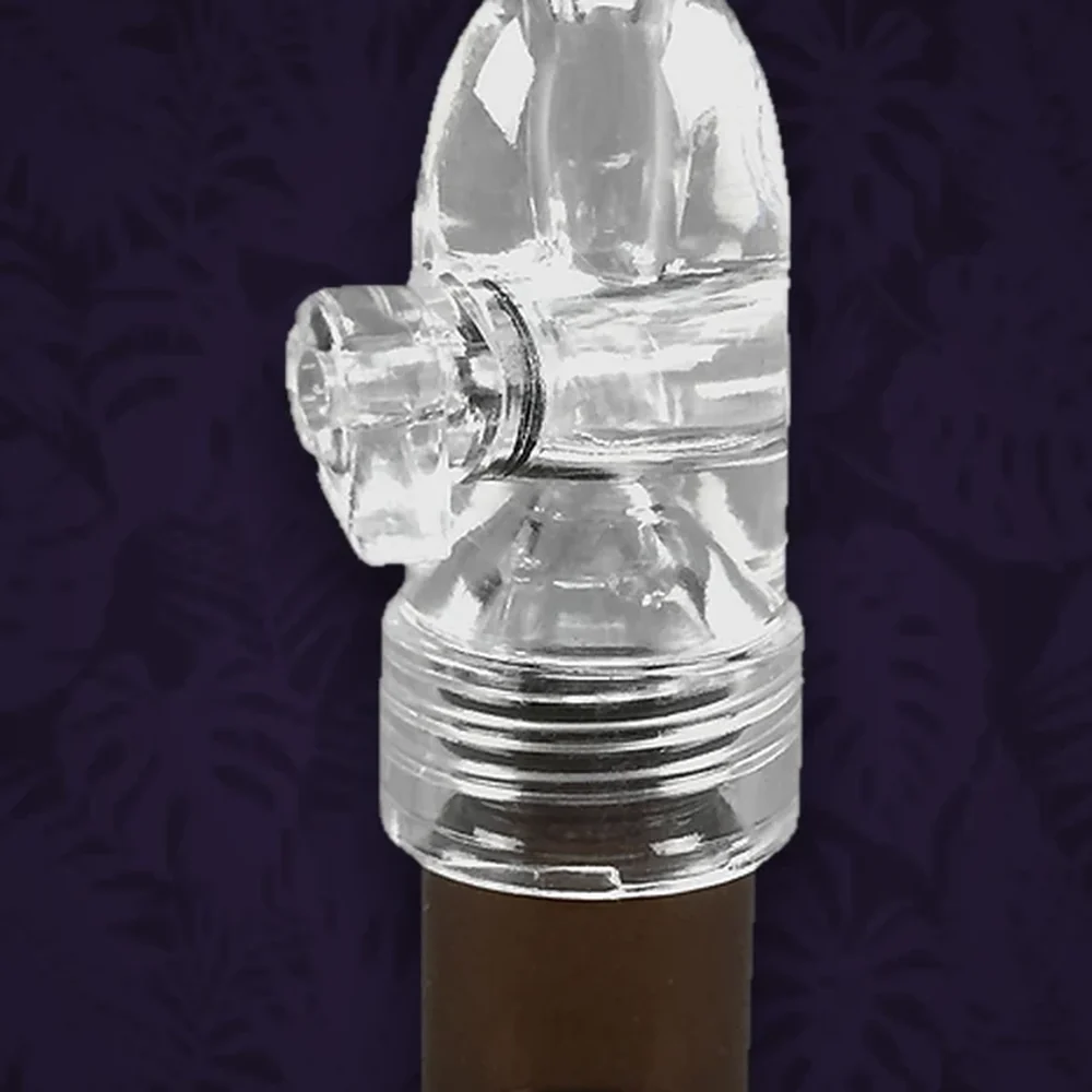 Dosierer aus Acryl - mit Glasflasche in Braun - Klein - versch. Farben — Ansicht 2