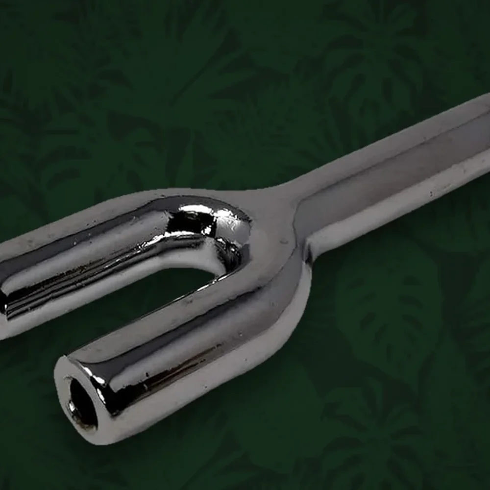 Ziehröhrchen aus Edelstahl - dickes Ende - L:67mm D:4,3mm - Silberfarben — Ansicht 2
