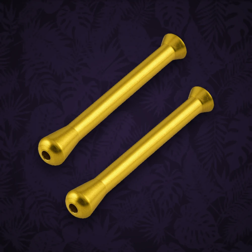 Ziehröhrchen - Standard Edelstahl - L:6cm D:4,2mm - Gold — Ansicht 2