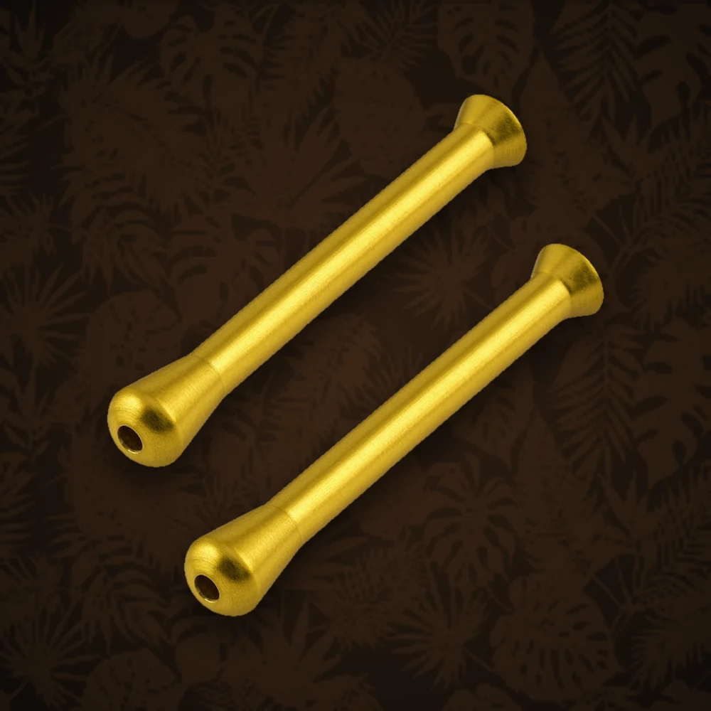 Ziehröhrchen - Standard Edelstahl - L:6cm D:4,2mm - Gold — Ansicht 3