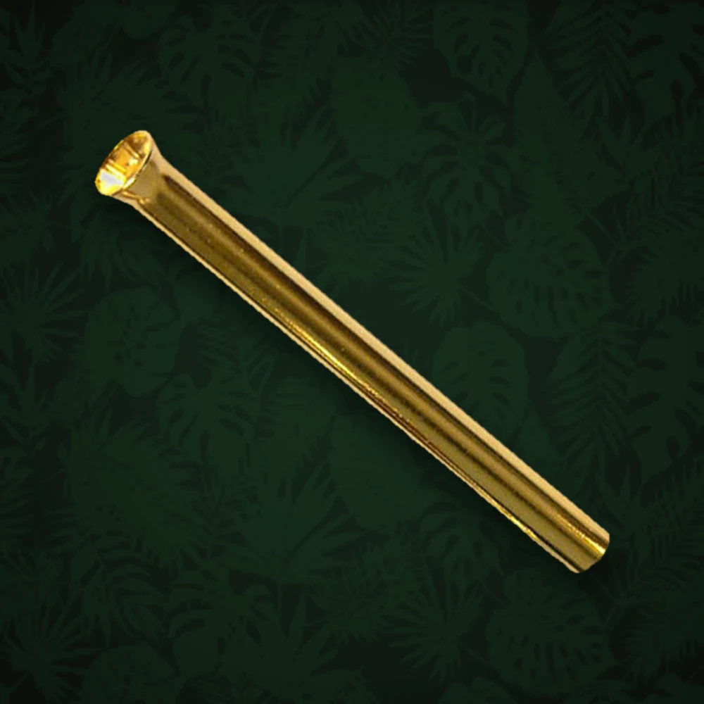 Snuff Ziehröhrchen - Standard Edelstahl - L:6cm D:4,2mm - Gold