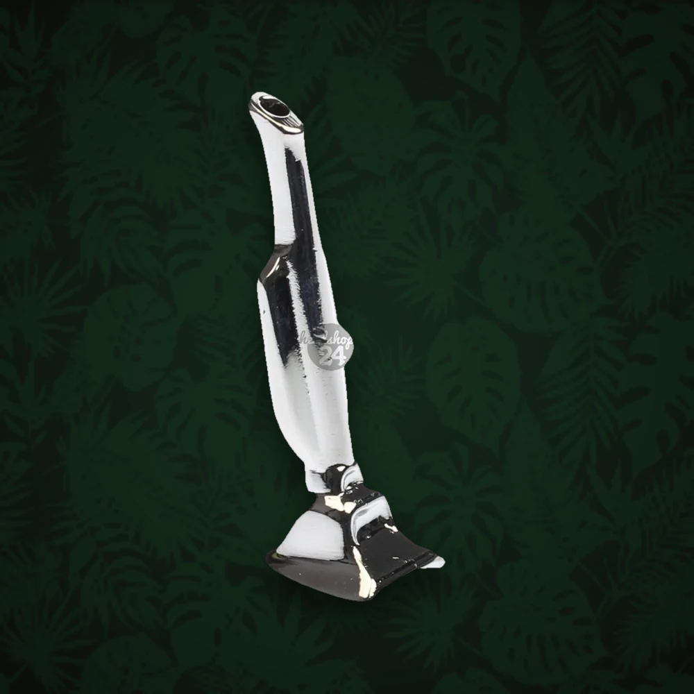 Snuff Ziehröhrchen aus Alu - Staubsauger - L:6cm - Silber