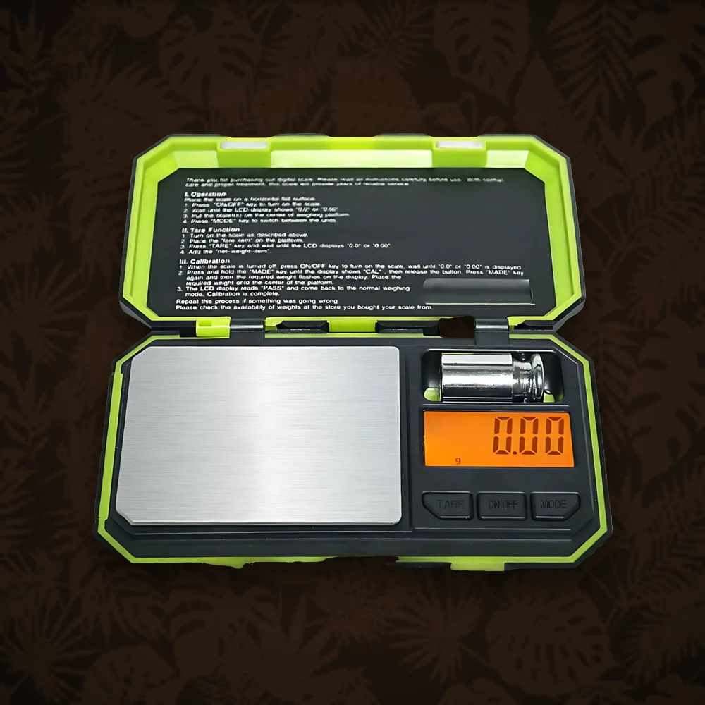Digitalwaage Dipse 0,01g | 200g "Jungle" inkl. Eichgewicht Grün oder Orange — Ansicht 3