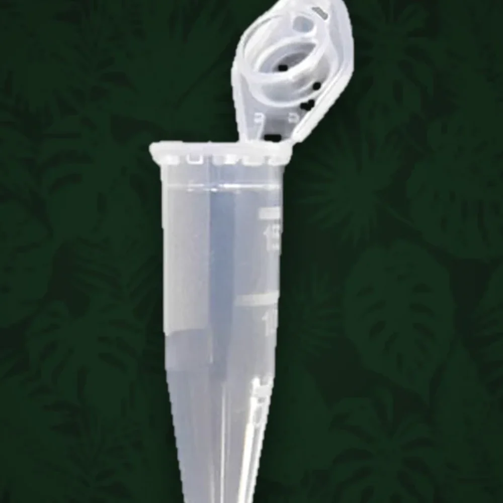 Reaktionsgefäß 1,5ml mit Deckel - 100er Pack - Transparent/Lila — Ansicht 2